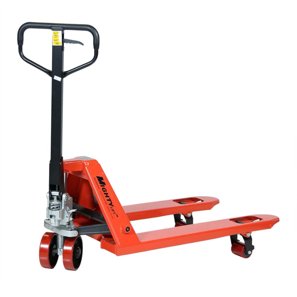 Short Pallet Jack, 27” x 36” Mighty Lift